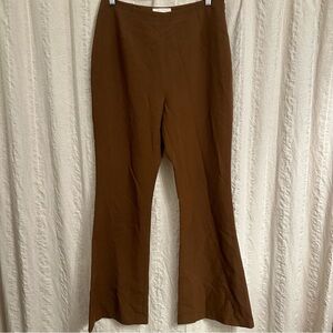 Meshki‎ Brown Brown Pull On Trouser Wide Leg Pants Size Large